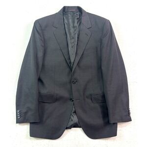 Byron‎ British Style 38C 38S Charoal Blazer Jacket Sport Suit Coat Canvas Wool